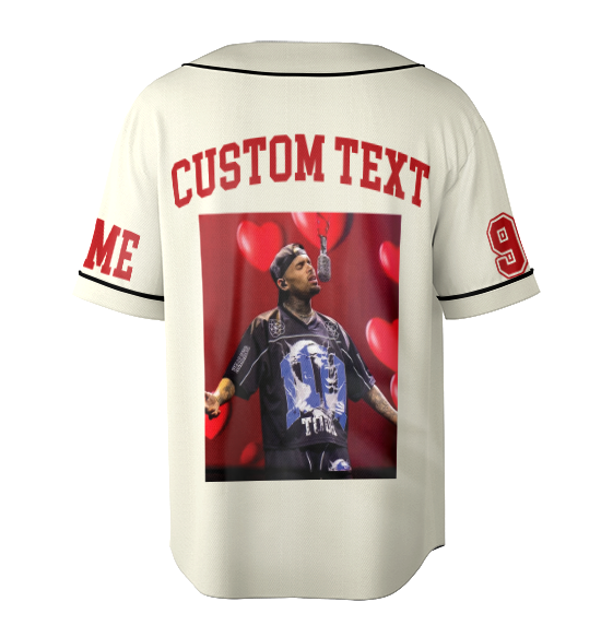 Custom Chris Brown Breezy Bowl XX Graphic Jersey, Custom Name - Image - Number - Image 4