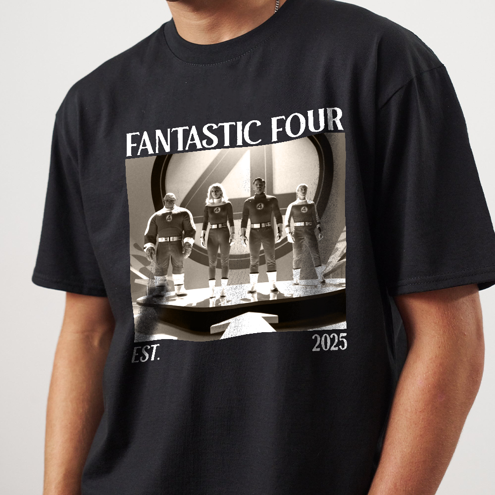 Vintage The Fantastic Four First Steps Shirt, Fantastic Four Sweatshirt, Studio Superhero T-shirt, Reed Richards Sweater - Image 4
