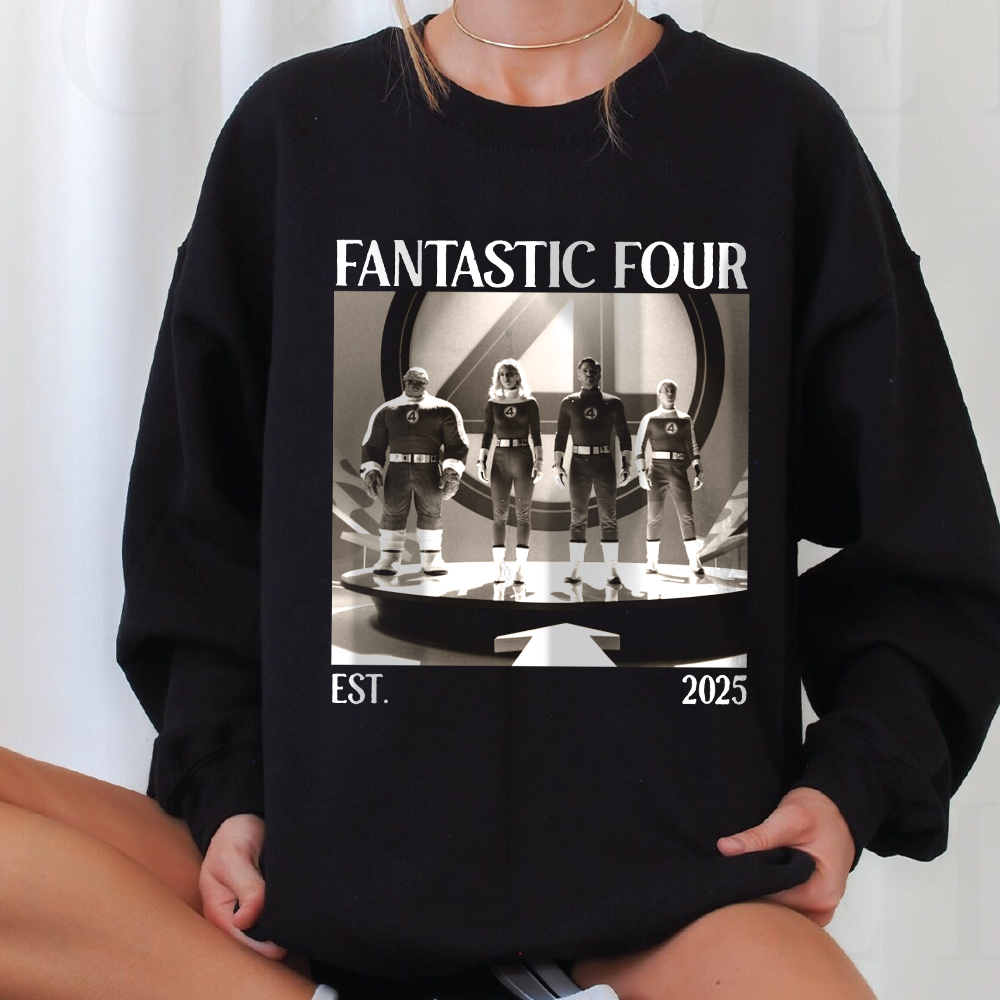 Vintage The Fantastic Four First Steps Shirt, Fantastic Four Sweatshirt, Studio Superhero T-shirt, Reed Richards Sweater - Image 5
