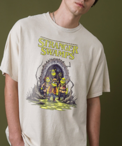 Stranger Swamps T-Shirt, Funny Iconic Sci-Fi Parody Swweatshirt, Swamp Creature Adventure Shirt