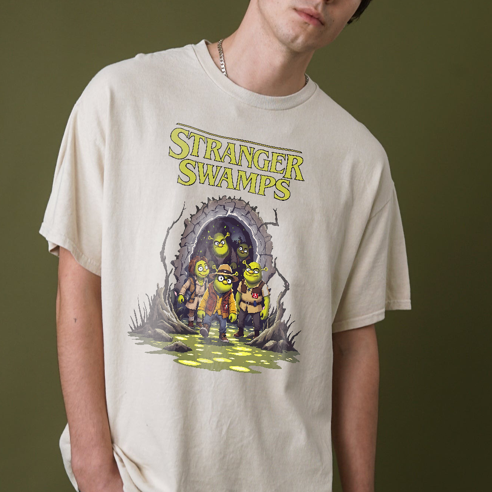 Stranger Swamps T-Shirt, Funny Iconic Sci-Fi Parody Swweatshirt, Swamp Creature Adventure Shirt