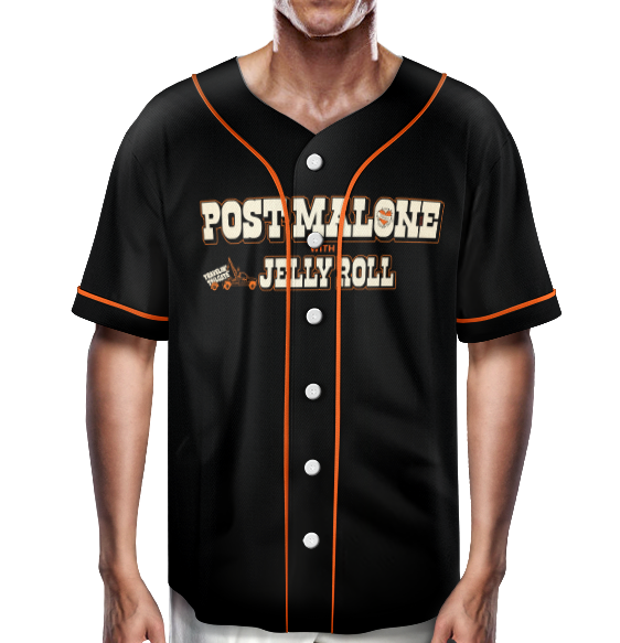 Posty Tour Baseball Jersey, Big Ass Stadium Tour Jersey, Posty 2025 Tour,Jelly Roll Tour - Image 3