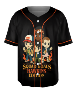 Alternative view of Stranger Characters All Team Baseball Jersey