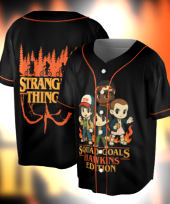 Stranger Characters All Team Baseball Jersey
