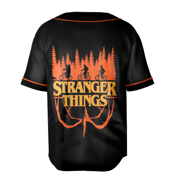 Stranger Characters All Team Baseball Jersey - Image 5