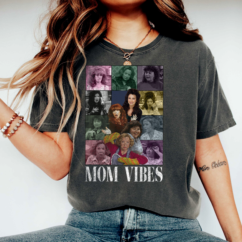 90’S Mom Vibes Shirt, Funny Mom Shirts, iconic Mom T-Shirt, Funny Moms Club Shirt, Gift for Mom, Mother's Day Shirt Gift - Image 2