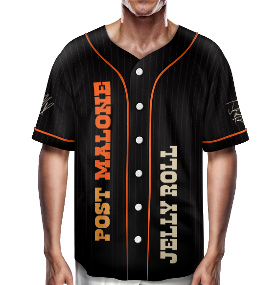 Vintage Post Malone Baseball Jersey, Malone Rap Music Jersey, F1 Trillion Tour Jersey, Posty Rapper Jersey - Image 5