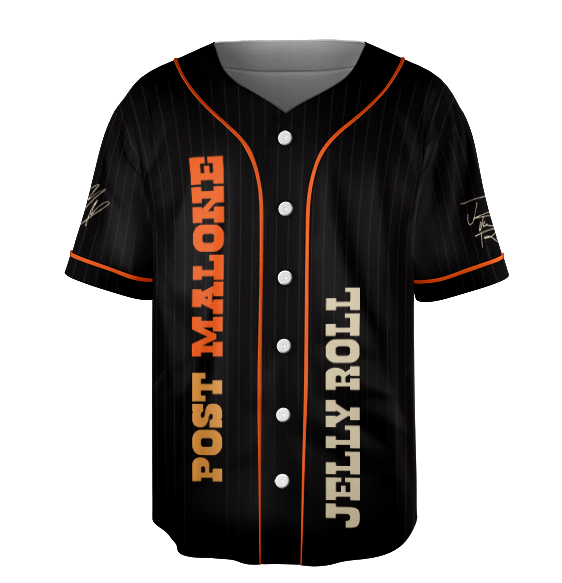 Vintage Post Malone Baseball Jersey, Malone Rap Music Jersey, F1 Trillion Tour Jersey, Posty Rapper Jersey - Image 6