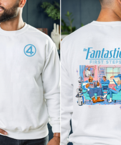Alternative view of The Fantastic Four First Steps Shirt, Fantastic Four Shirt, Avengers Superhero Studio Shirt, Reed Richards Shirt, Superhero Shirt