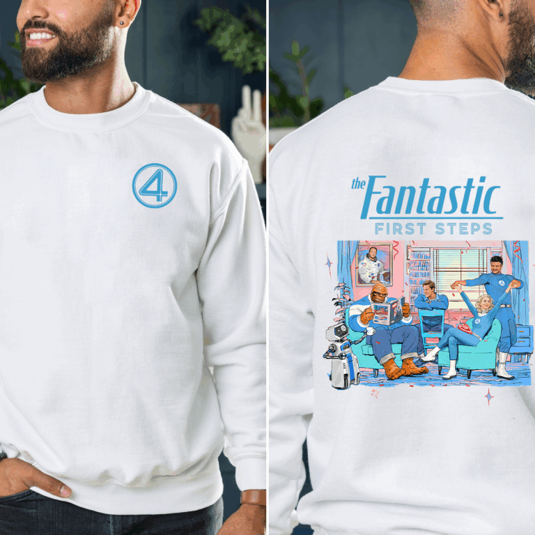 Alternative view of The Fantastic Four First Steps Shirt, Fantastic Four Shirt, Avengers Superhero Studio Shirt, Reed Richards Shirt, Superhero Shirt