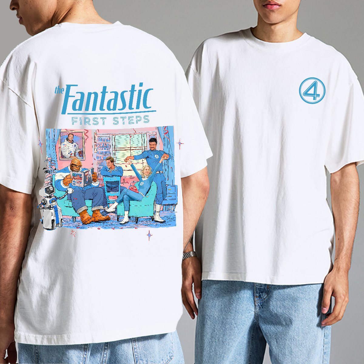 The Fantastic Four First Steps Shirt, Fantastic Four Shirt, Avengers Superhero Studio Shirt, Reed Richards Shirt, Superhero Shirt - Image 5