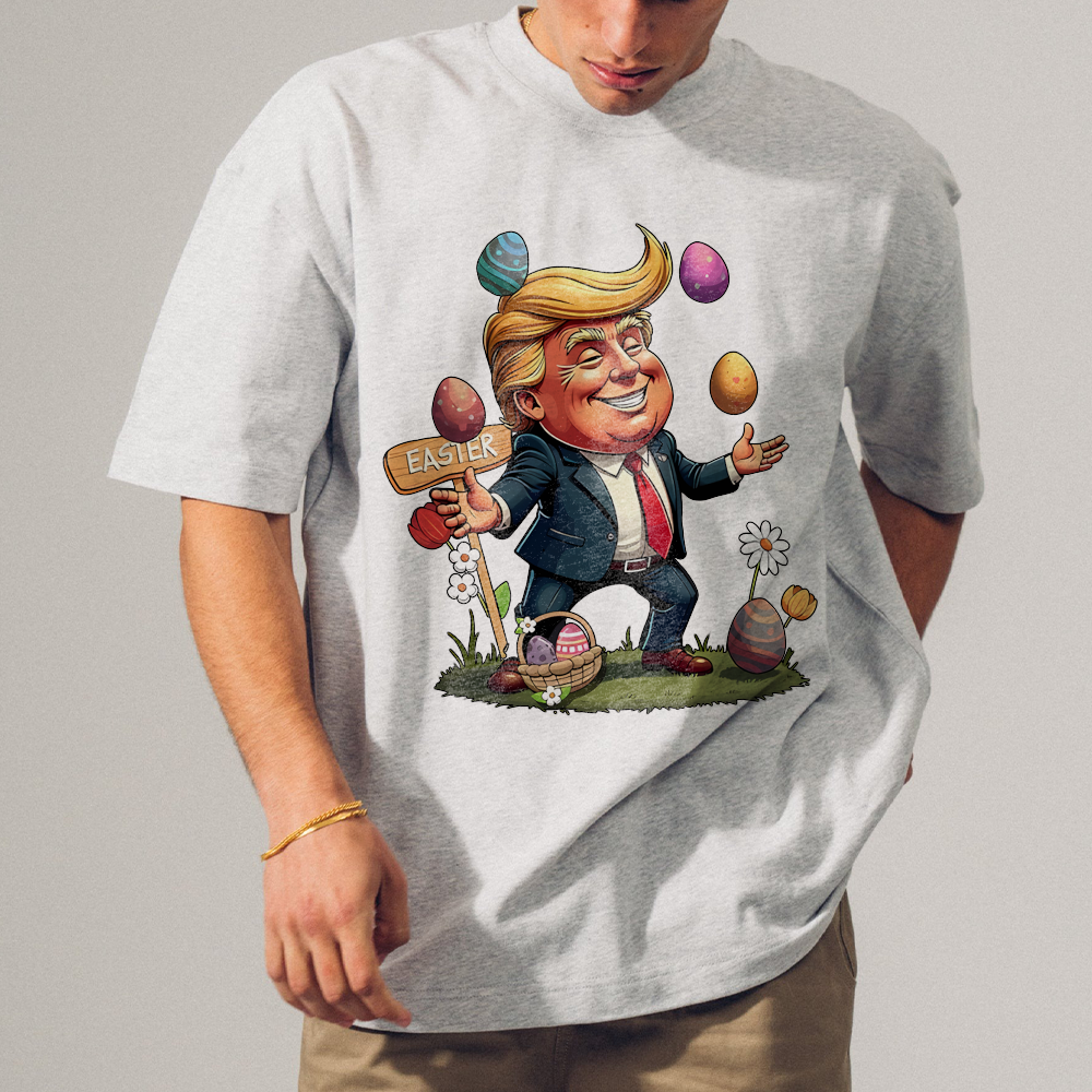 Trump Make Easter Great Again Shirt, Easter Eggs T-Shirt, Easter Love Sweatshirt, Happy Easter 2025 Sweater, Donald Trump Easter Tee - Image 5