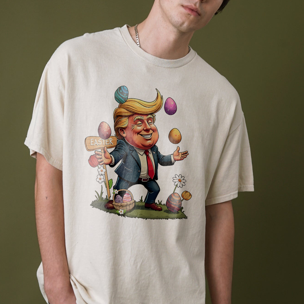 Trump Make Easter Great Again Shirt, Easter Eggs T-Shirt, Easter Love Sweatshirt, Happy Easter 2025 Sweater, Donald Trump Easter Tee - Image 3
