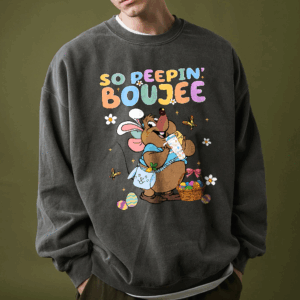 Alternative view of Gus Gus So Peepin' Boujee Shirt, Gus Gus Easter Bunny Sweatshirt, Happy Easter Sweater, Cinderella Gus Gus T-Shirt, Easter Day Shirt