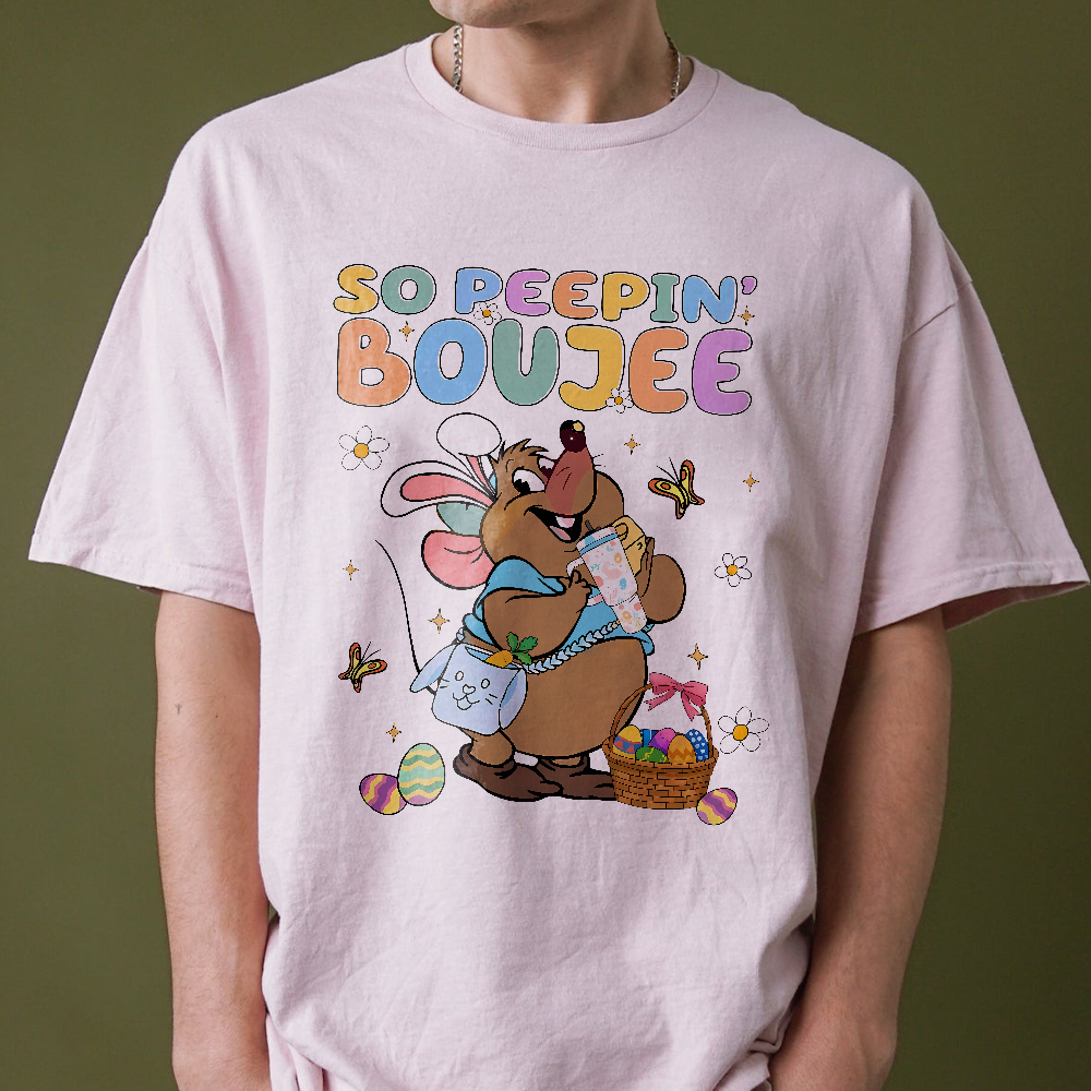 Gus Gus So Peepin' Boujee Shirt, Gus Gus Easter Bunny Sweatshirt, Happy Easter Sweater, Cinderella Gus Gus T-Shirt, Easter Day Shirt