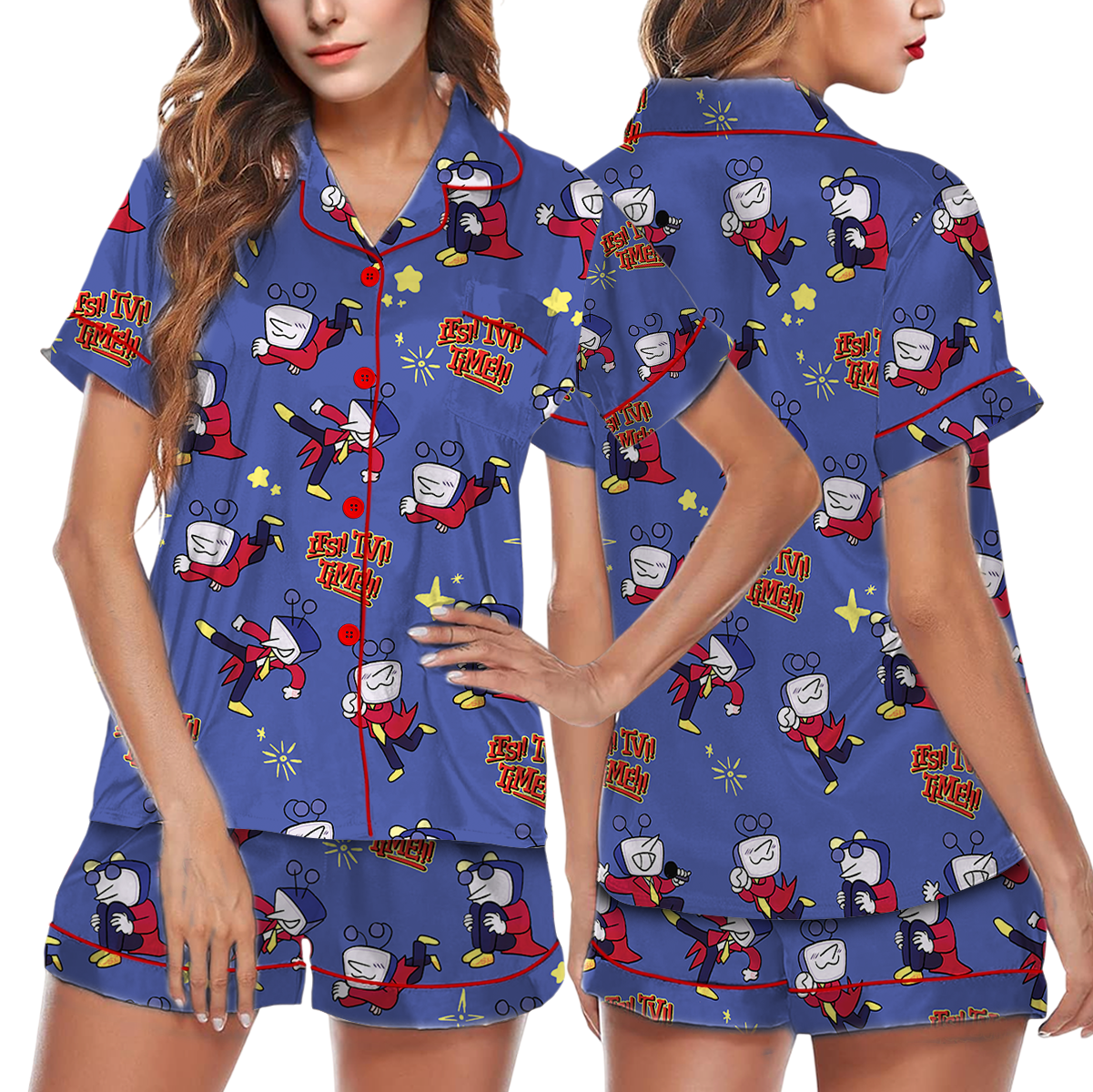 Deltarune Chibi Tenna Pajamas Set, Tenna Pajamas