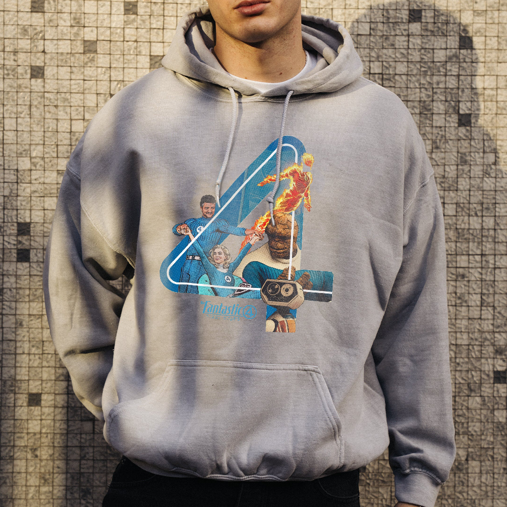 Aesthetic Vintage The Fantastic Four First Steps Superhero Movie Streetwear Classic Graphic Unisex Short Sleeve T-Shirt - Image 2