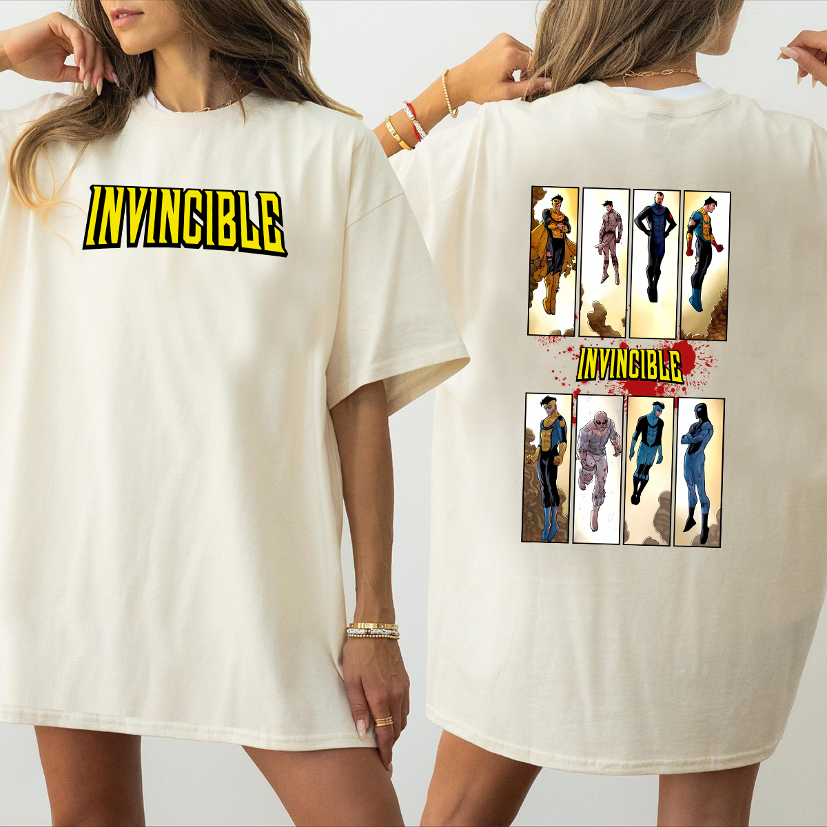 Limited Invincible Mark Superhero T Shirt, Comic Book Fan Gift Mineral Wash - Image 5