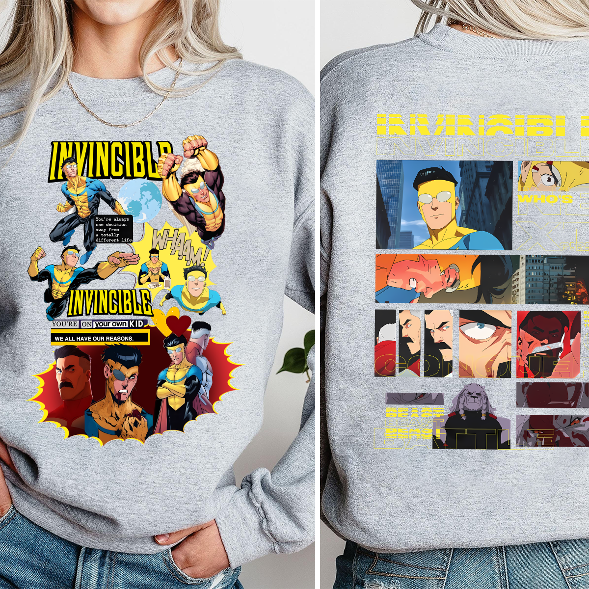 Vintage Invincible TV Show Mark Invincible shirt, Superhero Fan Gift, Comic Book Bootleg Fan Tee - Image 2