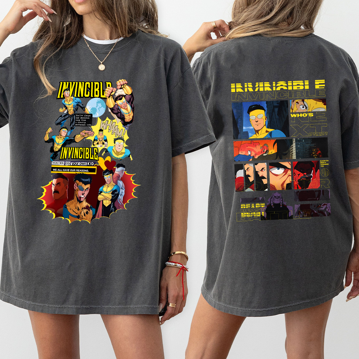 Vintage Invincible TV Show Mark Invincible shirt, Superhero Fan Gift, Comic Book Bootleg Fan Tee - Image 3