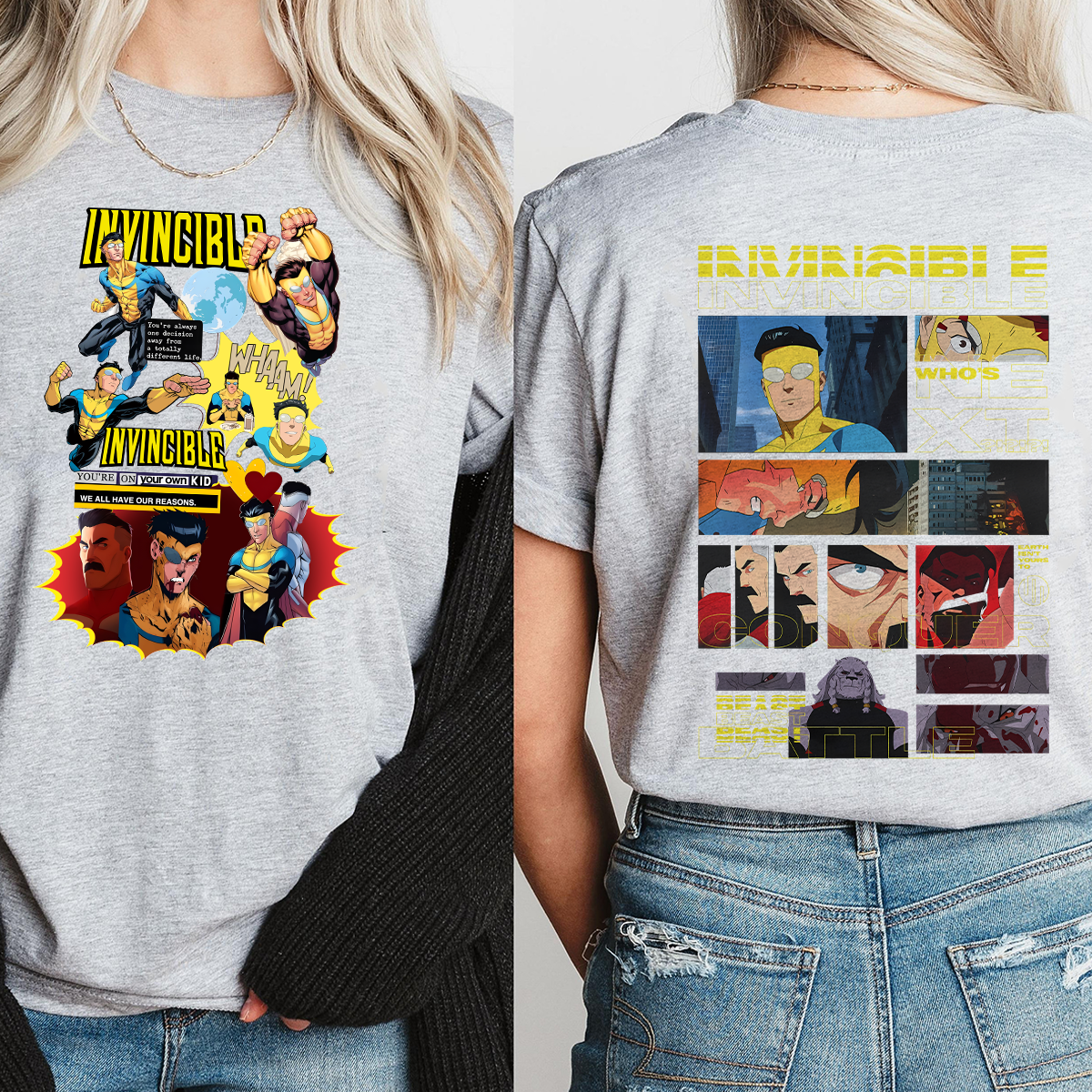Vintage Invincible TV Show Mark Invincible shirt, Superhero Fan Gift, Comic Book Bootleg Fan Tee - Image 4