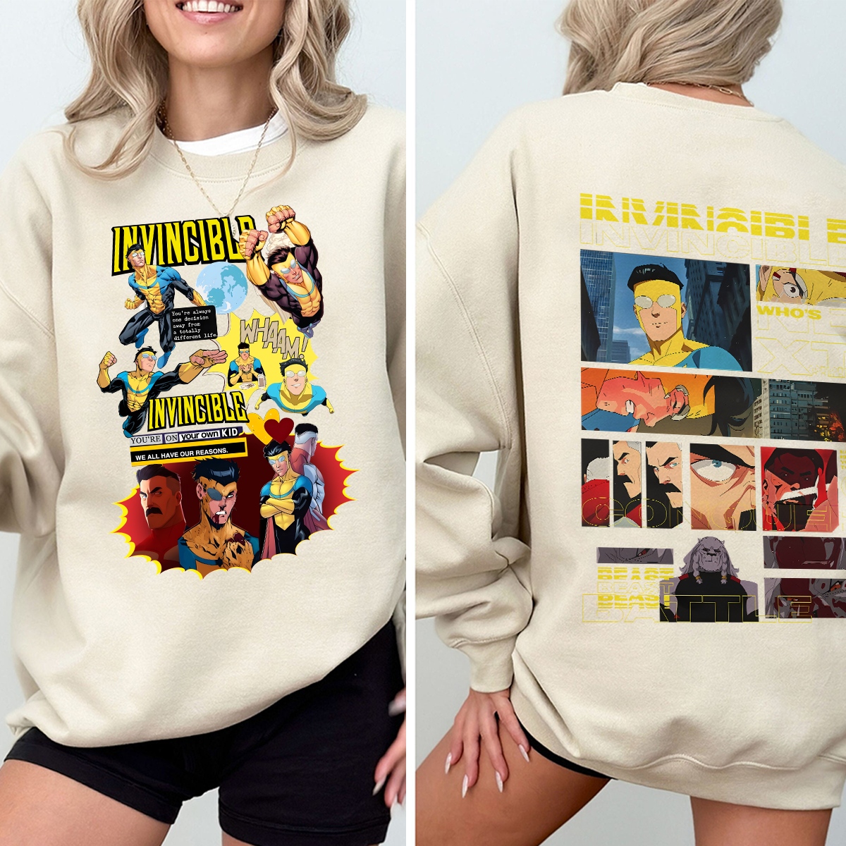 Vintage Invincible TV Show Mark Invincible shirt, Superhero Fan Gift, Comic Book Bootleg Fan Tee - Image 5