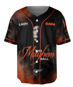 Alternative view of Lady Concert Tee Gaga Fans Jersey, Music Lover Baseball Jersey