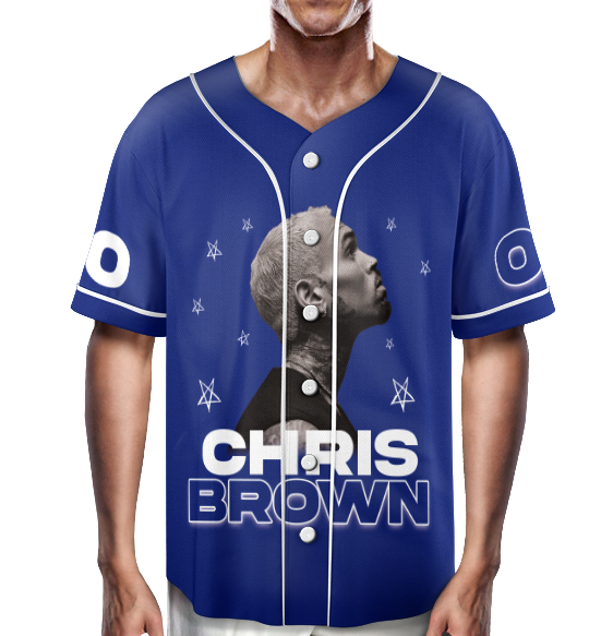 Custom Name- Number- Image- Color Jersey, Chris Brown Tour 2025 Baseball Jersey - Image 3