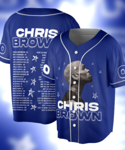 Custom Name- Number- Image- Color Jersey, Chris Brown Tour 2025 Baseball Jersey