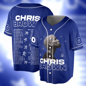 Custom Name- Number- Image- Color Jersey, Chris Brown Tour 2025 Baseball Jersey