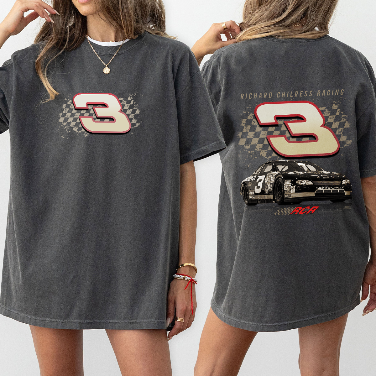 Retro Dale Earnhardt Middle Finger T-Shirt, Racing Fan SweatShirt, Nascar Shirt, Daytona 500 Shirt - Image 3