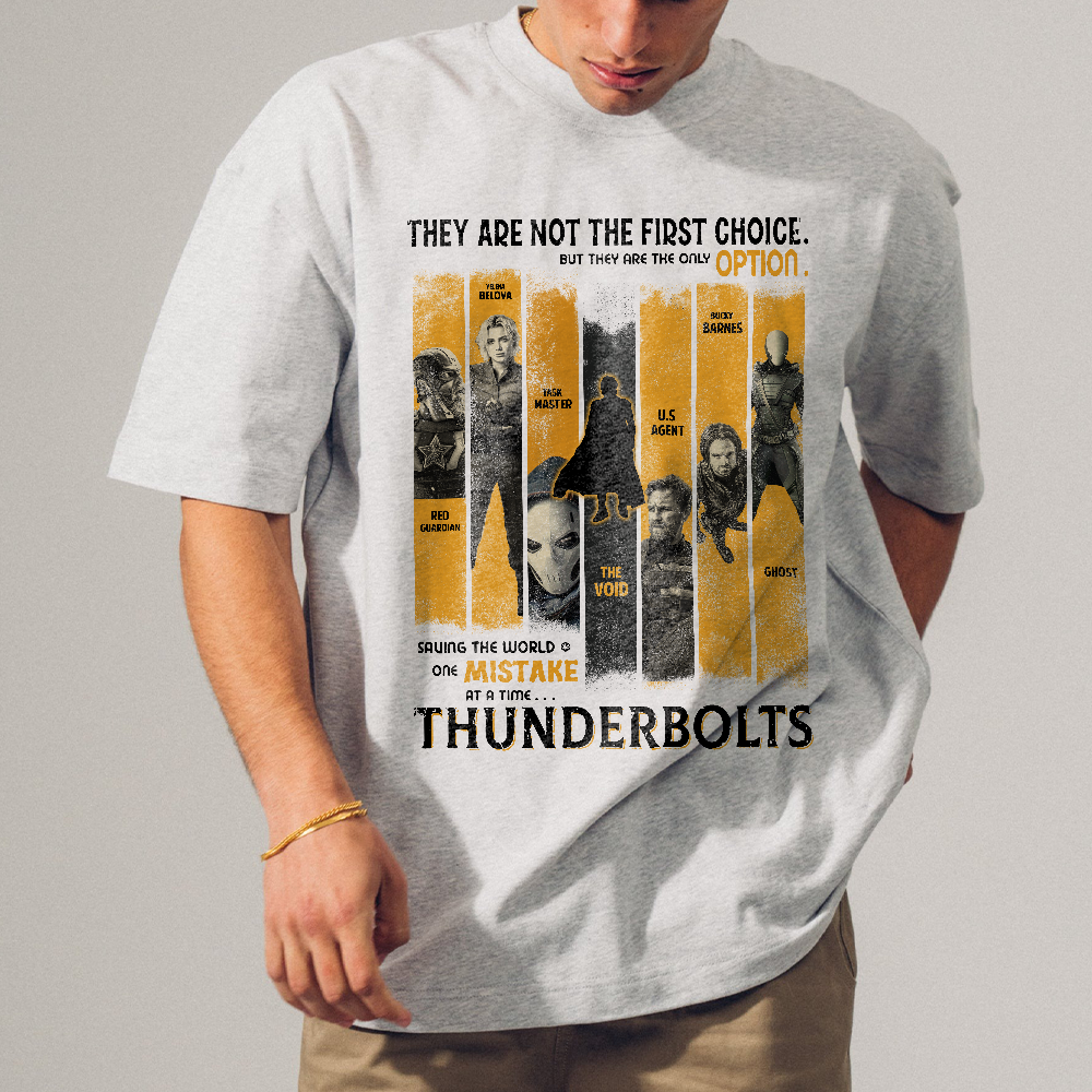 Thunderbolts Marvel Shirt, Thunderbolts Retro Design, Bucky Barnes Tee, Yelena Shirt, Marvel Avengers Shirt, Thunderbolts - Image 4