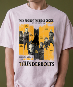 Alternative view of Thunderbolts Marvel Shirt, Thunderbolts Retro Design, Bucky Barnes Tee, Yelena Shirt, Marvel Avengers Shirt, Thunderbolts