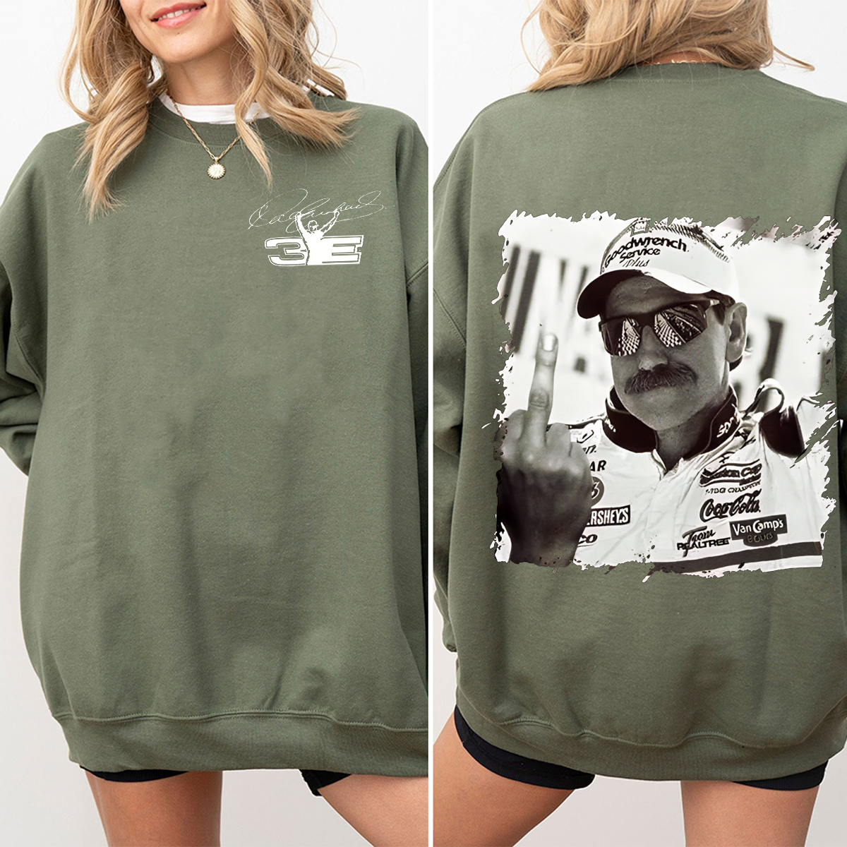 Vintage 90S Dale Earnhardt Nascar Racing T Shirt, Racing Fan SweatShirt - Image 3