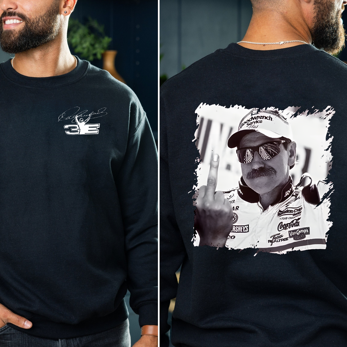 Vintage 90S Dale Earnhardt Nascar Racing T Shirt, Racing Fan SweatShirt - Image 4