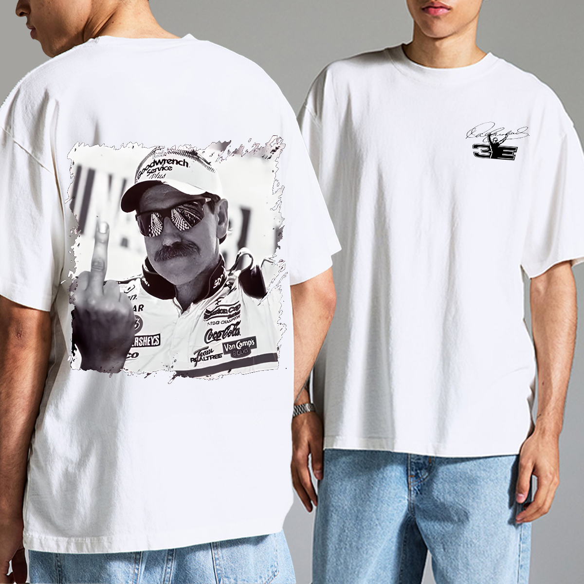 Vintage 90S Dale Earnhardt Nascar Racing T Shirt, Racing Fan SweatShirt - Image 2