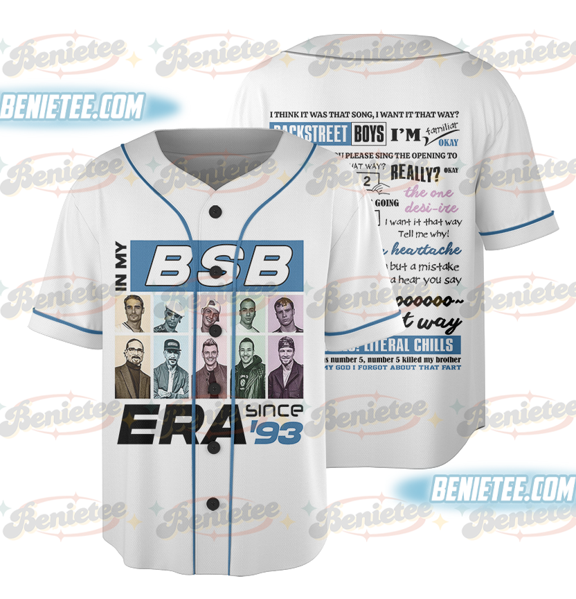 Vintage Backstreet Boys Millennium Baseball Jersey