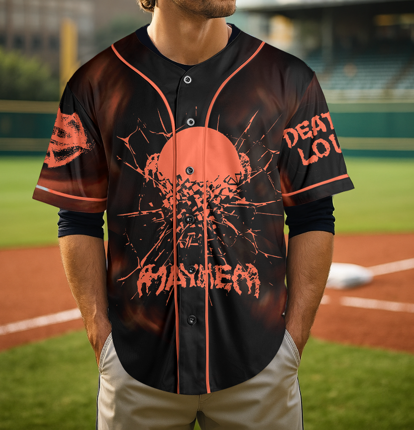 Shattered Mirror MAYHEM Lady Gaga Baseball Jersey - Image 2