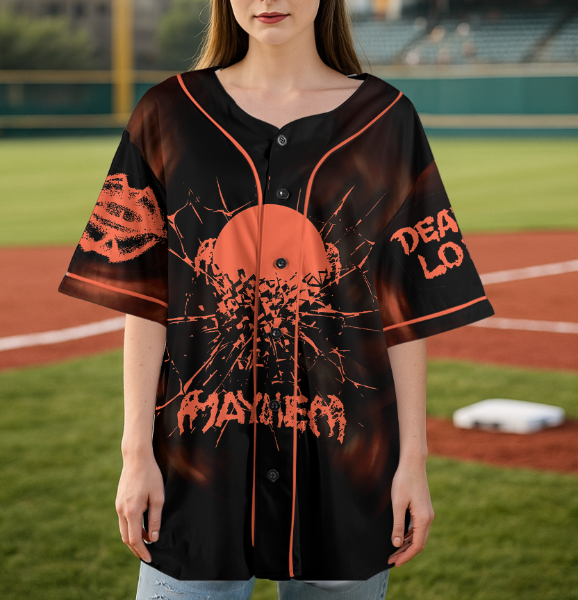 Shattered Mirror MAYHEM Lady Gaga Baseball Jersey - Image 4