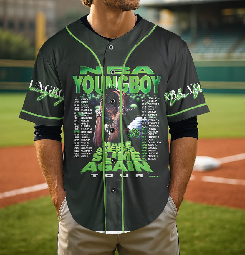 Youngboy Hiphop Vintage Baseball Jersey, Youngboy Merch Jerssey, NBA Youngboy 2025 Masa Tour T Shirt, NBA Youngboy Masa Albums - Image 5