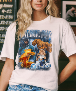 Fantastic Four Shirt, Mr. Fantastic Reed Richards Tee, Susan Storm Invisible Woman, Johnny Storm Human Torch, Ben Grimm The Thing