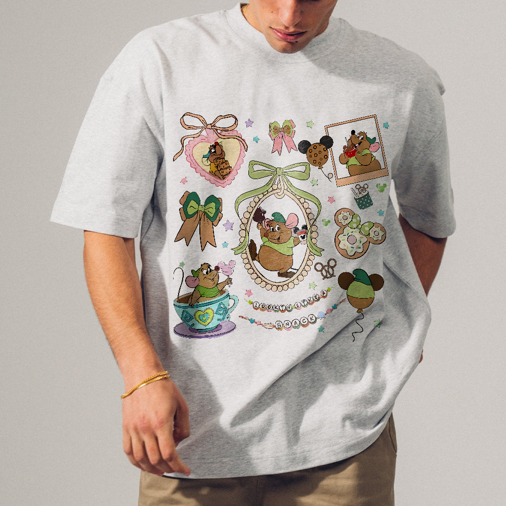 Cinderella Gus Gus Shirt, Disney Coquette Bows Looking Like A Snack Gus Gus, Disneyland Trip Shirt, Women Girly Gus Gus Tee - Image 2