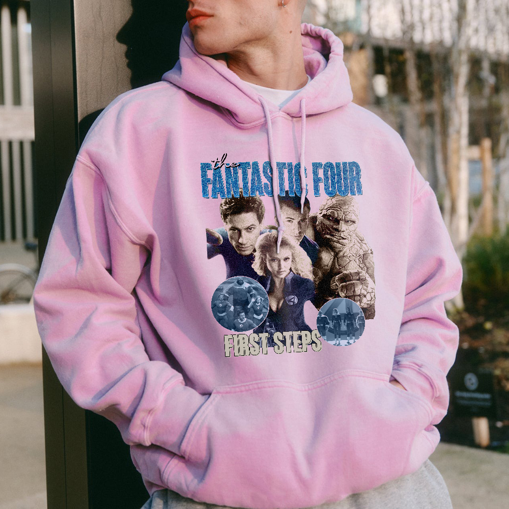 Vintage The Fantastic Four First Steps T-Shirt, Retro The Fantastic Four Sweatshirt, First Steps Invisible Shirt, Avengers Superhero Studio Shirt - Image 2