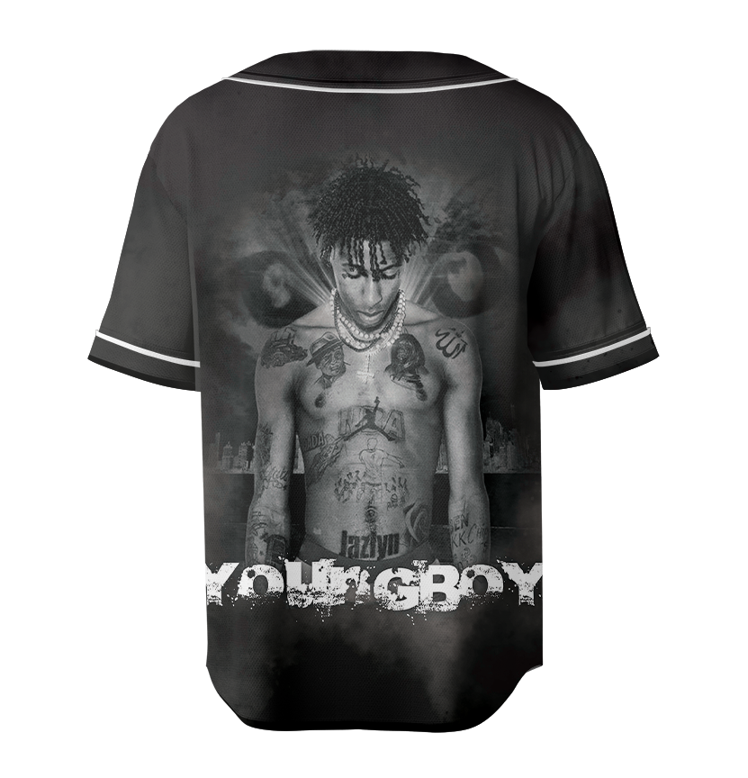NBA YoungBoy Baseball Jersey, NBA Youngboy concert tour Jersey, Youngboy MASA Tour, Nba Youngboy Vintage shirt - Image 3