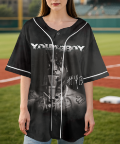 Alternative view of NBA YoungBoy Baseball Jersey, NBA Youngboy concert tour Jersey, Youngboy MASA Tour, Nba Youngboy Vintage shirt