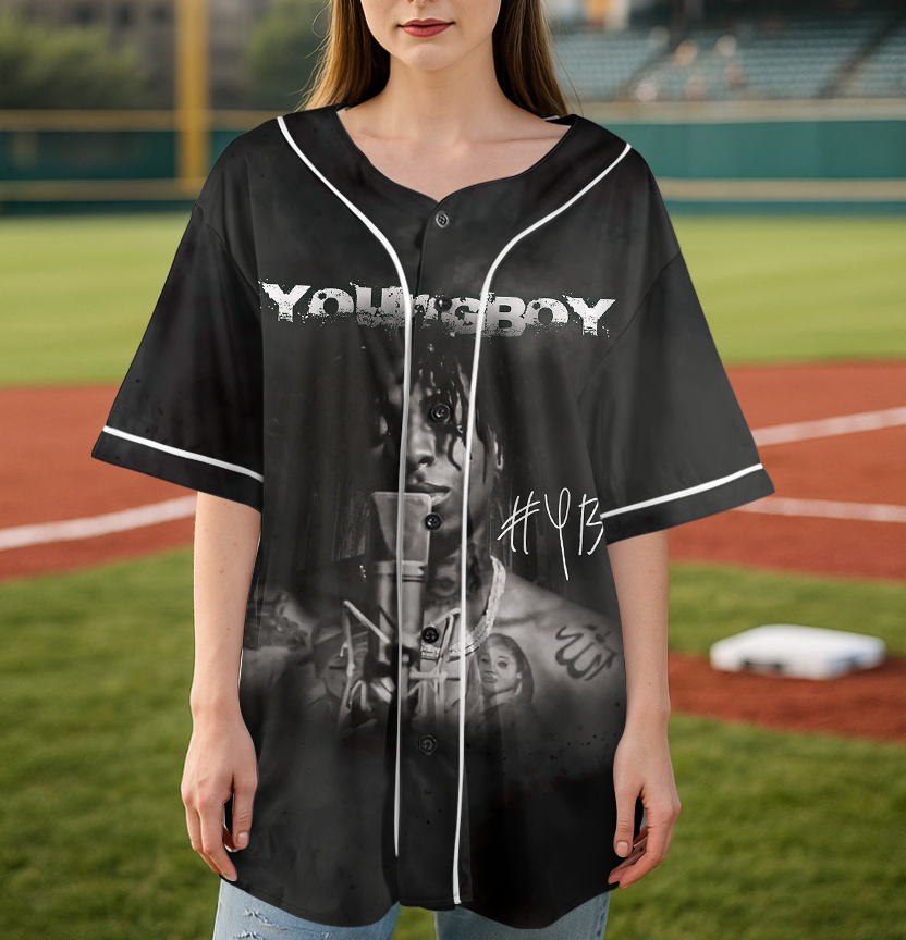 NBA YoungBoy Baseball Jersey, NBA Youngboy concert tour Jersey, Youngboy MASA Tour, Nba Youngboy Vintage shirt - Image 2