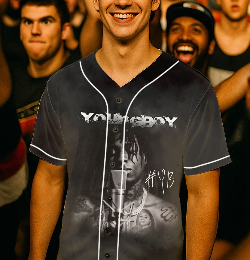 NBA YoungBoy Baseball Jersey, NBA Youngboy concert tour Jersey, Youngboy MASA Tour, Nba Youngboy Vintage shirt - Image 4