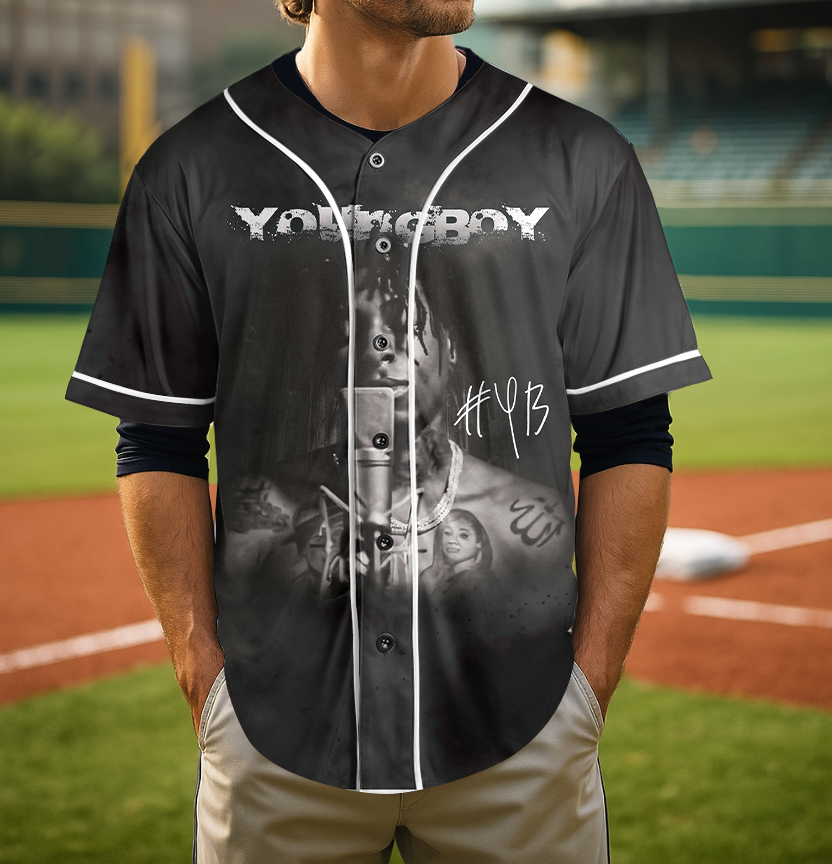 NBA YoungBoy Baseball Jersey, NBA Youngboy concert tour Jersey, Youngboy MASA Tour, Nba Youngboy Vintage shirt - Image 5
