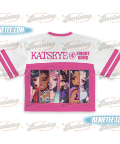Alternative view of Katseye Gnarly Album Kpop Fan Music Tour Crop Top Football Jersey