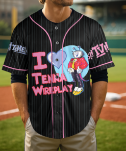 Alternative view of Tenna Deltarune Game Bootleg Baseball Jersey, It’s TV Time Meme Jersey, Funny Tenna Fan Tee, DTG Video Game Shirt, Unisex Gamer Gift Shirt
